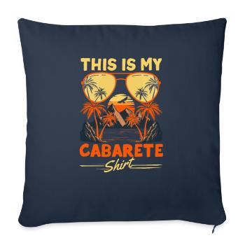 This is my Cabarete Shirt Dominican Republic - Sofa pillowcase 17,3'' x 17,3'' (45 x 45 cm) - navy - Front
