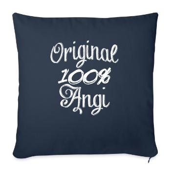 Original 100% Angi - Sofa pillowcase 17,3'' x 17,3'' (45 x 45 cm) - navy - Front