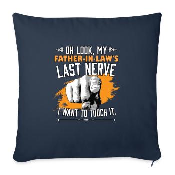 Look My Father-In-Law's Last Nerve Funny Wedding - Sofa pillowcase 17,3'' x 17,3'' (45 x 45 cm) - navy - Front