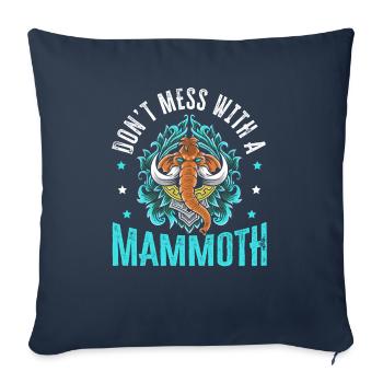 Mammoth Elephant Wildlife Extinct Animal Lover - Sofa pillowcase 17,3'' x 17,3'' (45 x 45 cm) - navy - Front