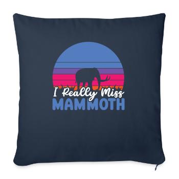 Mammoth Elephant Wildlife Extinct Animal Lover - Sofa pillowcase 17,3'' x 17,3'' (45 x 45 cm) - navy - Front