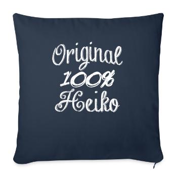 Original 100% Heiko - Sofa pillowcase 17,3'' x 17,3'' (45 x 45 cm) - navy - Front