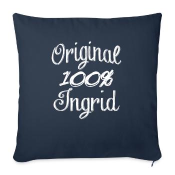 Original 100% Ingrid - Sofa pillowcase 17,3'' x 17,3'' (45 x 45 cm) - navy - Front