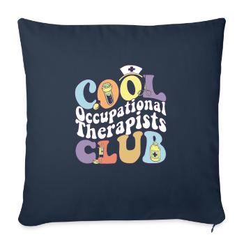 Cool Occupational Therapists Club OT Practitioner - Sofa pillowcase 17,3'' x 17,3'' (45 x 45 cm) - navy - Front