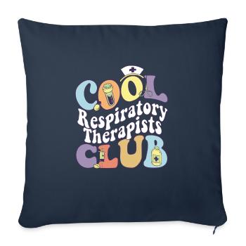 Cool Respiratory Therapists Club Medical - Sofa pillowcase 17,3'' x 17,3'' (45 x 45 cm) - navy - Front