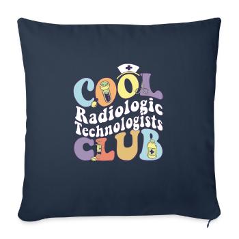 Cool Radiologic Technologists Club Rad Tech Squad - Sofa pillowcase 17,3'' x 17,3'' (45 x 45 cm) - navy - Front