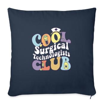 Cool Surgical Technologists Club Medical - Sofa pillowcase 17,3'' x 17,3'' (45 x 45 cm) - navy - Front