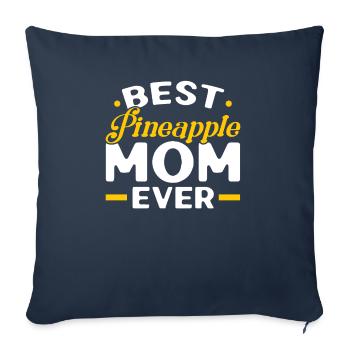 Pineapple Mom Hello Summer Motherhood Mothers Day - Sofa pillowcase 17,3'' x 17,3'' (45 x 45 cm) - navy - Front