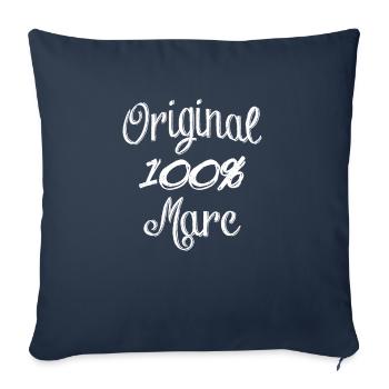 100% Original Marc - Sofa pillowcase 17,3'' x 17,3'' (45 x 45 cm) - navy - Front