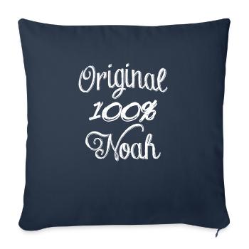 Noé 100% original - Housse de coussin décorative 45 x 45 cm - bleu marine - Devant