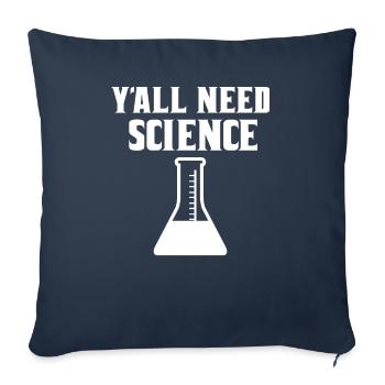 Scientist, physicist, chemist, teacher - Sofa pillowcase 17,3'' x 17,3'' (45 x 45 cm) - navy - Front