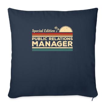 Leiterin für Öffentlichkeitsarbeit in Vintage-Sondereditionen - Sofakissenbezug 45 x 45 cm - Navy - Vorne