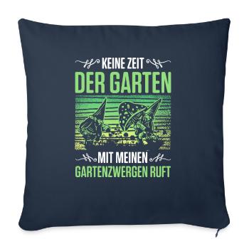 Gartenzwerg Für Gartenzwerg Liebhaber Gärtner Lust - Sofakissenbezug 45 x 45 cm - Navy - Vorne