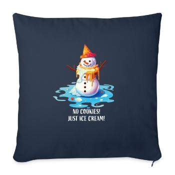 Christmas in July Snowman Ice Cream - Sofa pillowcase 17,3'' x 17,3'' (45 x 45 cm) - navy - Front