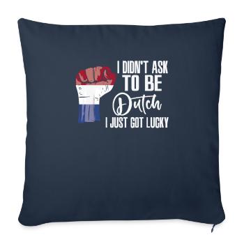 Dutch Pride Netherlands Flag Grown Dutch Roots - Sofa pillowcase 17,3'' x 17,3'' (45 x 45 cm) - navy - Front