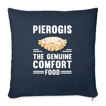 Pierogi Recipe Polish Pierogi - Sofa pillowcase 17,3'' x 17,3'' (45 x 45 cm) - navy - Front