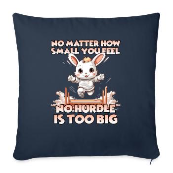 Kaninhop Wonder: Experience the magic of Kaninhop - Sofa pillowcase 17,3'' x 17,3'' (45 x 45 cm) - navy - Front