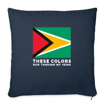These colors are flowing through my veins Design For - Sofa pillowcase 17,3'' x 17,3'' (45 x 45 cm) - navy - Front
