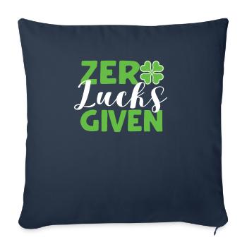 Pas de chance étant donné la drôle de Saint-Patrick irlandaise - Housse de coussin décorative 45 x 45 cm - bleu marine - Devant