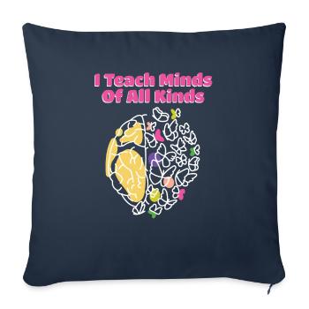 Special Education Teacher Gifts Love Teaching - Sofa pillowcase 17,3'' x 17,3'' (45 x 45 cm) - navy - Front