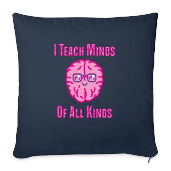 Special Education Teacher Gifts Love Teaching - Sofa pillowcase 17,3'' x 17,3'' (45 x 45 cm) - navy - Front