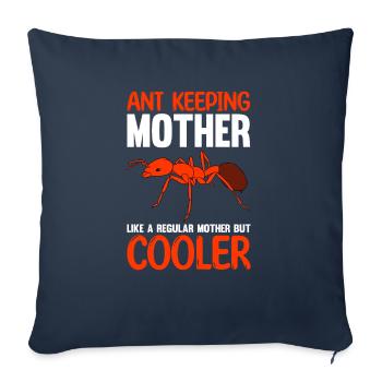 Fourmis fourmilières d’élevage de fourmis - Housse de coussin décorative 45 x 45 cm - bleu marine - Devant