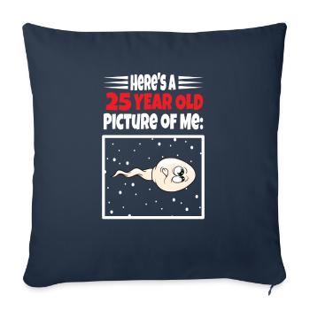 Spermie Hier Ist Ein Altes Bild Von Mir - Sofakissenbezug 45 x 45 cm - Navy - Vorne