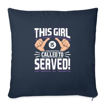 Mormonen LDS Missionar Dieses Mädchen ist berufen - Sofakissenbezug 45 x 45 cm - Navy - Vorne