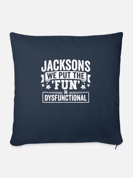 Jacksons Fun Dysfunctional Team Geschenkidee - Sofakissenbezug 45 x 45 cm - Navy
