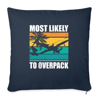 Le plus susceptible de surcharger une croisière familiale assortie - Housse de coussin décorative 45 x 45 cm - bleu marine - Devant