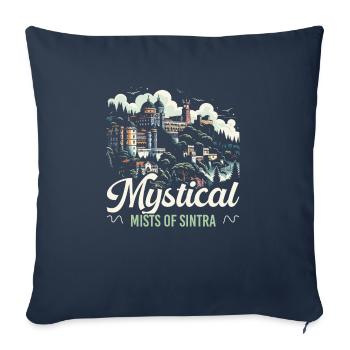 Sintra Portugal Voyage Vacances Pays Portugais - Housse de coussin décorative 45 x 45 cm - bleu marine - Devant