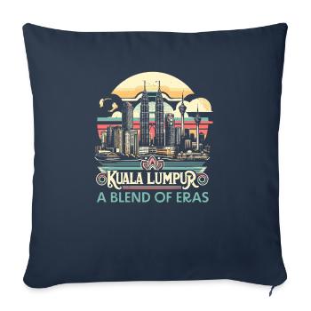 Kuala Lumpur Malaysia Travel Vacation Malaysian - Sofa pillowcase 17,3'' x 17,3'' (45 x 45 cm) - navy - Front