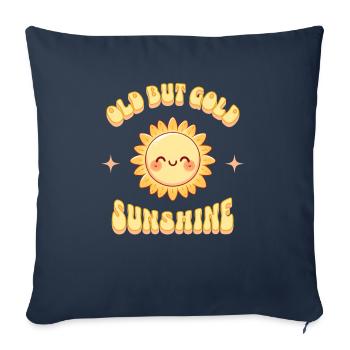 Old but Gold Sunshine Sonnenschein - Sofa pillowcase 17,3'' x 17,3'' (45 x 45 cm) - navy - Front