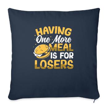 Intermittent fasting Weight loss - Sofa pillowcase 17,3'' x 17,3'' (45 x 45 cm) - navy - Front
