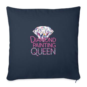 Peinture au diamant Diamond Painter - Housse de coussin décorative 45 x 45 cm - bleu marine - Devant