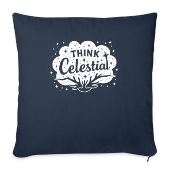 Cosmic Energy Life Energy Universal Force - Sofa pillowcase 17,3'' x 17,3'' (45 x 45 cm) - navy - Front
