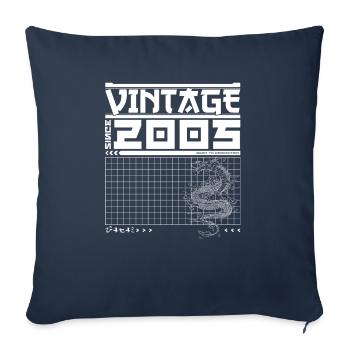 Dragon Spirit seit 2005 - 20. Geburtstag Samurai - Sofakissenbezug 45 x 45 cm - Navy - Vorne