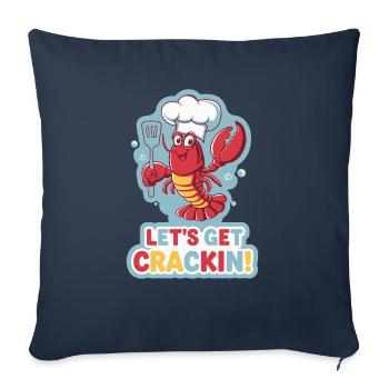 C’EST PARTI POUR LE CRACKIN - Housse de coussin décorative 45 x 45 cm - bleu marine - Devant