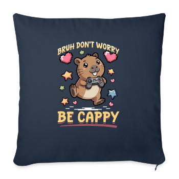 Capybara Gamer Gaming - Sofakissenbezug 45 x 45 cm - Navy - Vorne