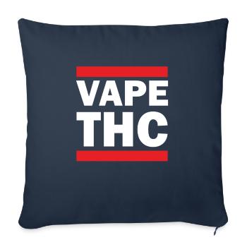 Vape THC White - Sofakissenbezug 45 x 45 cm - Navy - Vorne