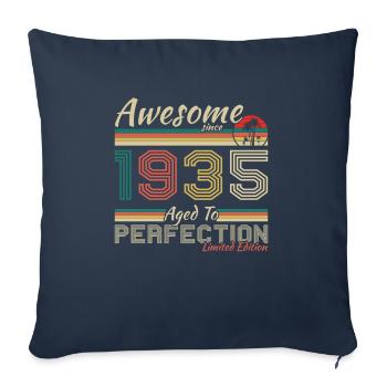 1935 Vintage Retro Geburtstagsgeschenk - Sofakissenbezug 45 x 45 cm - Navy - Vorne