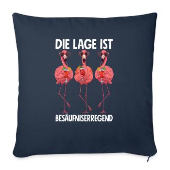 La situation est l’ivresse - Housse de coussin décorative 45 x 45 cm - bleu marine - Devant