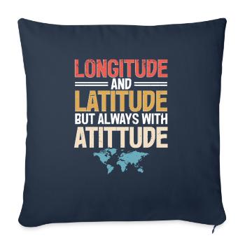 Geografische Informationssysteme - Sofakissenbezug 45 x 45 cm - Navy - Vorne