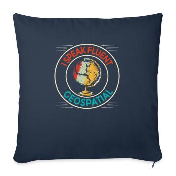 Geografische Informationssysteme Geospatial - Sofakissenbezug 45 x 45 cm - Navy - Vorne