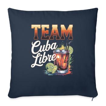Cocktail Barkeeper Team Cuba Libre - Sofakissenbezug 45 x 45 cm - Navy - Vorne