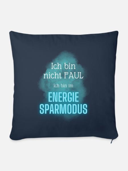 POSITIVE EINSTELLUNG MINDSET Motivation - Sofakissenbezug 45 x 45 cm - Navy