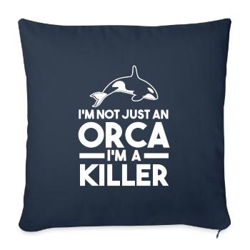 Orca Orca Gift - Sofa pillowcase 17,3'' x 17,3'' (45 x 45 cm) - navy - Front