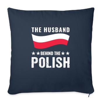 Polish Roots Poland Polish Flag Gift - Sofa pillowcase 17,3'' x 17,3'' (45 x 45 cm) - navy - Front