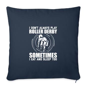Roller Derby Gift Ideas | Roller Derby Player - Sofa pillowcase 17,3'' x 17,3'' (45 x 45 cm) - navy - Front