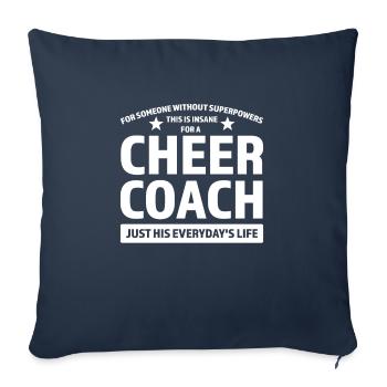 coach cheer sport cheer coach gift - Sofa pillowcase 17,3'' x 17,3'' (45 x 45 cm) - navy - Front